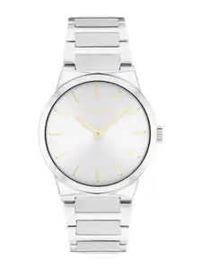 Calvin Klein Women Dial & Stainless Steel Bracelet Style Straps Analogue Watch 25100076