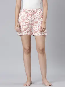 Go Colors Women Printed Cotton Lounge Shorts