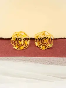 Mali Fionna Gold-Plated Contemporary Shaped Studs