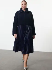 Trendyol Women Pleated A-Line Flared Skirt