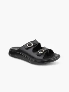 MEDIFEET Women Synthetic Open Toe Flats