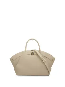 Da Milano Leather Structured Satchel