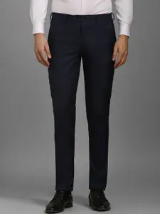 Louis Philippe Men Striped Slim Fit Formal Trousers