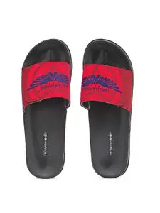 Bewakoof Men Official Marvel Merchandise Captain America Avenger Printed Sliders