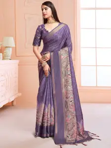 Rekha Maniyar Kalamkari Printed Sequinned Ready to Wear Saree