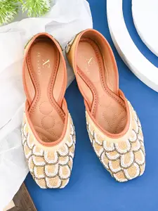 XE Looks Women Ethnic Fashion  Embroidered Mojaris