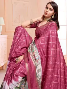 Rekha Maniyar Kalamkari Sequinned Art Silk Ready to Wear Saree