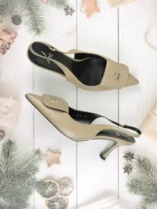 Jove Women PU Slim Heeled Pumps