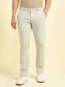 Allen Solly Men Cotton Mid-Rise Slim Fit Trousers
