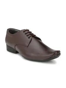 LEEPEETER Men Pointed Toe Formal Derbys