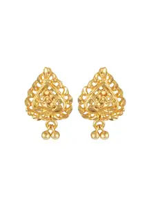 DIVASTRI Gold-Plated Contemporary Studs Earrings