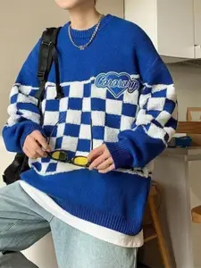 StyleCast Men Checked Pullover