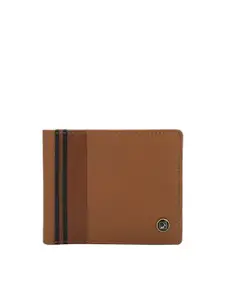 Da Milano Men Textured Leather Two Fold Wallet
