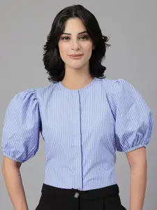 Style Quotient Women Smart Opaque Striped Formal Shirt
