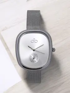 DressBerry Women Brass Dial & Stainless Steel Bracelet Style Straps Analogue Watch