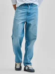 Snitch Men Comfort Relaxed Fit Light Fade Stretchable Jeans