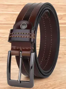 LOOPA Men Textured Leather Formal Belt