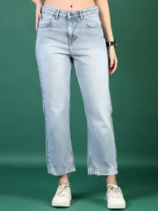 V-Mart Women Regular Fit Light Fade Mildly Distressed Jeans