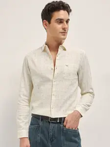 THE BEAR HOUSE Men Slim Fit Opaque Checked Casual Shirt