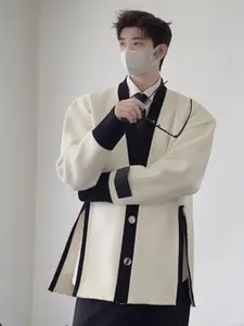 StyleCast Men Colourblocked Cardigan