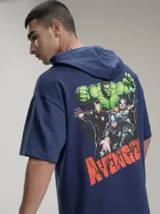 HIGHLANDER Marvel Avengers Men Oversized Drop Shoulder Hoody Sweatshirt