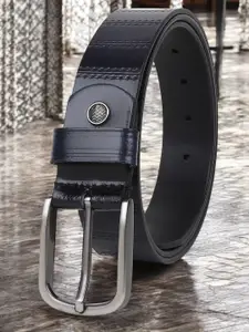 LOOPA Men Textured Leather Formal Belt