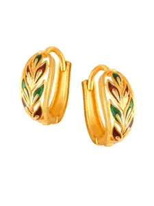 DIVASTRI Gold Plated Contemporary Chandbalis