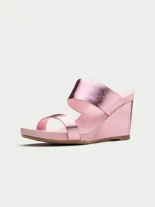 Oroh Leather Party Wedge Sandals