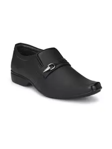 LEEPEETER Men Pointed Toe Formal Slip-Ons