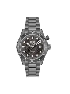 BOSS Men Stainless Steel Straps Analogue Automatic Solar Powered Watch 1514213