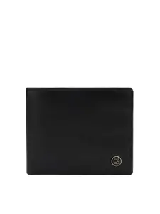 Da Milano Men Textured Leather Two Fold Wallet