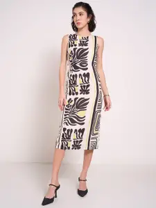Annabelle by Pantaloons Print Formal A-Line Midi Dress