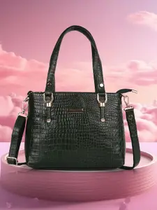 SPOTIC Animal Leather Shopper Satchel with Tasselled