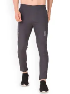 FABSTIEVE Men Striped Cotton Mid Rise Track Pants