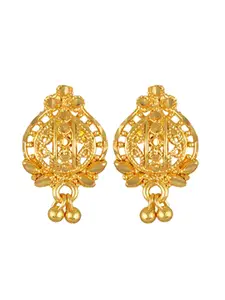 DIVASTRI Gold-Plated Contemporary Drop Earrings