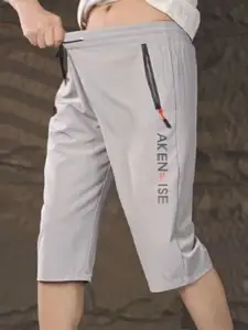 StyleCast Men Typography Printed Mid-Rise Below Knee Regular Fit Shorts