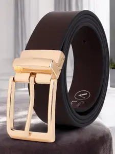 LOOPA Men Textured Leather Reversible Belt