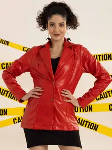 BAESD Notched Collar Single Breasted Blazer