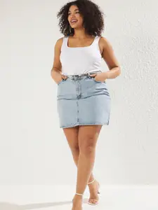Trendyol Pure Cotton Pencil Mini Skirt