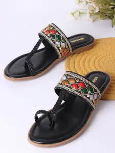 Anouk Women Embellished T-Strap Flats