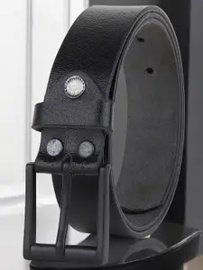 LOOPA Men Textured Leather Formal Belt