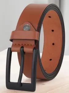 LOOPA Men Textured Leather Formal Belt