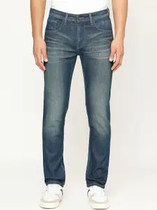 Pepe Jeans Men Tapered Fit Low-Rise Highly Distressed Jeans