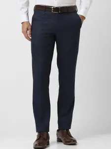 Van Heusen Men Slim Fit Mid-Rise Flat-Front Formal Trouser