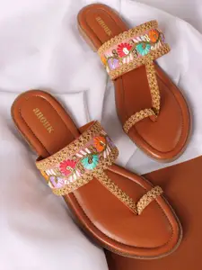 Anouk Women Embellished T-Strap Flats