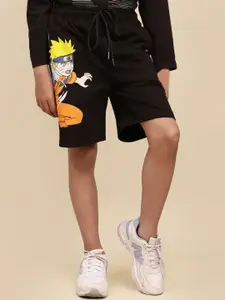 Kids Ville Boys Naruto Printed Shorts