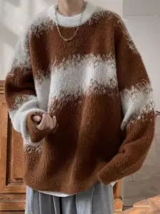 StyleCast Men Striped Pullover