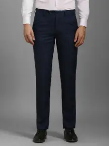Louis Philippe Men Checked Trousers