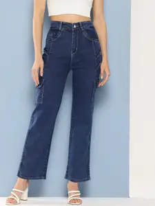 CORSICA Women Slash Knee Light Fade Jeans