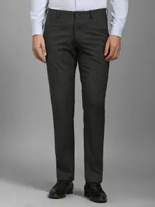Louis Philippe Men Checked Trousers